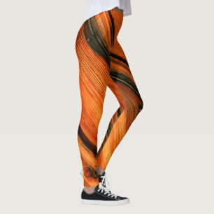 braune Wetterplatten Leggings