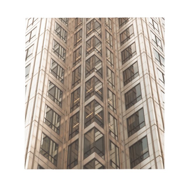 Braune Wolkenkratzer Textur Notizblock (Vorderseite)