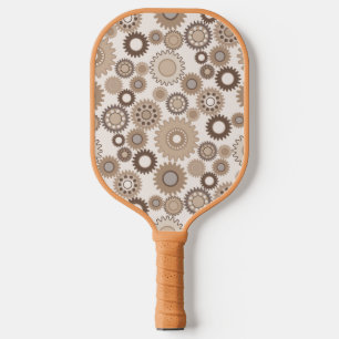 Braune Zahnräder Pickleball Schläger