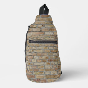Braune Ziegelmauer - Neuartiges Design Crossbody Bag
