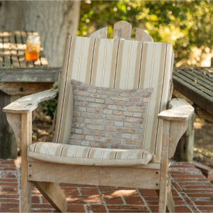Braune Ziegelmauer - Neuartiges Design Kissen