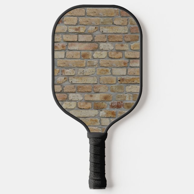 Braune Ziegelmauer - Neuartiges Design Pickleball Schläger (Vorderseite)