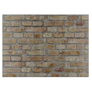 Braune Ziegelmauer - Neuartiges Design Schneidebrett