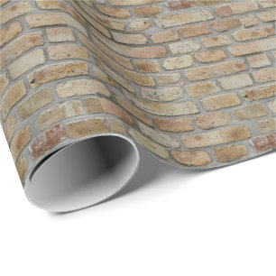 Braune Ziegelwand Ein novelty-design Geschenkpapier