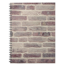 Braune Ziegelwand Notizblock
