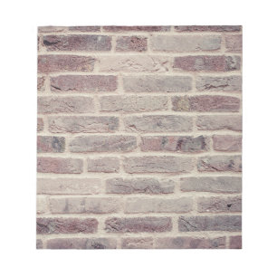 Braune Ziegelwand Notizblock