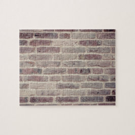 Braune Ziegelwand Puzzle