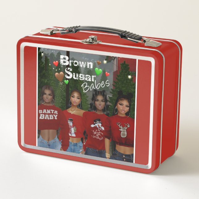 Braune Zucker Babes Lunch Box 2 (Vorderseite)