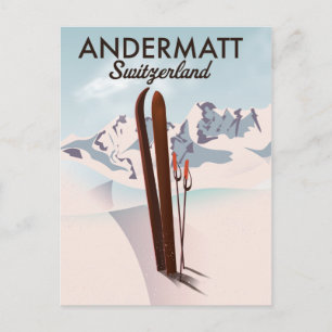 Brauneck Bayern, Deutschland Skiposter Postkarte