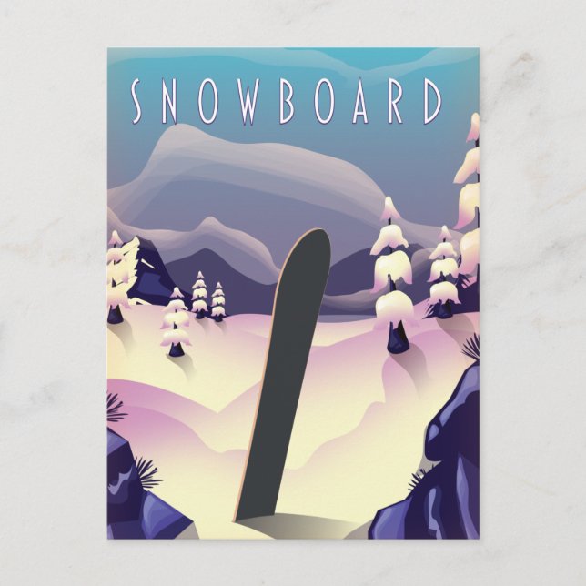 Brauneck Bayern, Deutschland Skiposter Postkarte (Vorderseite)