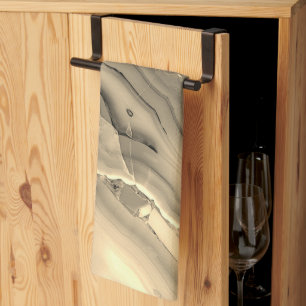 Brauner Achat Geschirrtuch