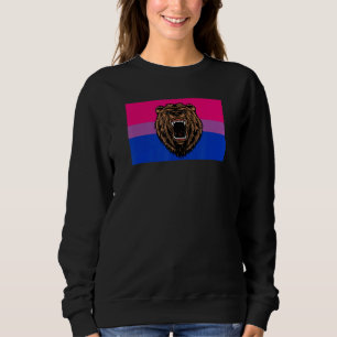 Brauner Bär Liebe Bisexueller Stolz Flag Wild F Sweatshirt
