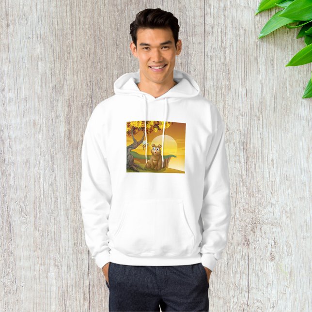 Brauner Bär Sunset Hoodie (Von Creator hochgeladen)