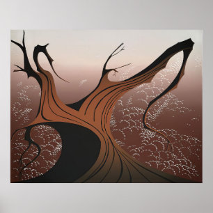 Brauner Baum - 1974; Vereinigte Staaten Eyvind Ea Poster