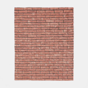 Brauner Betonziegel Fleecedecke