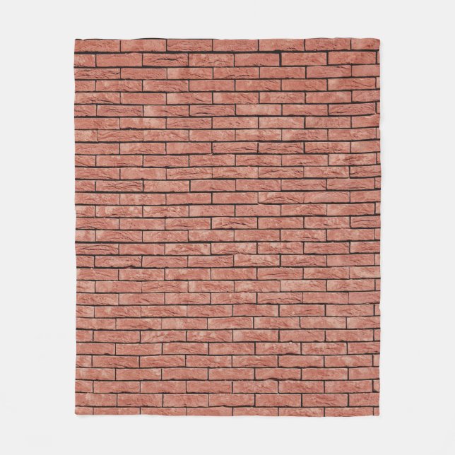 Brauner Betonziegel Fleecedecke (Vorderseite)