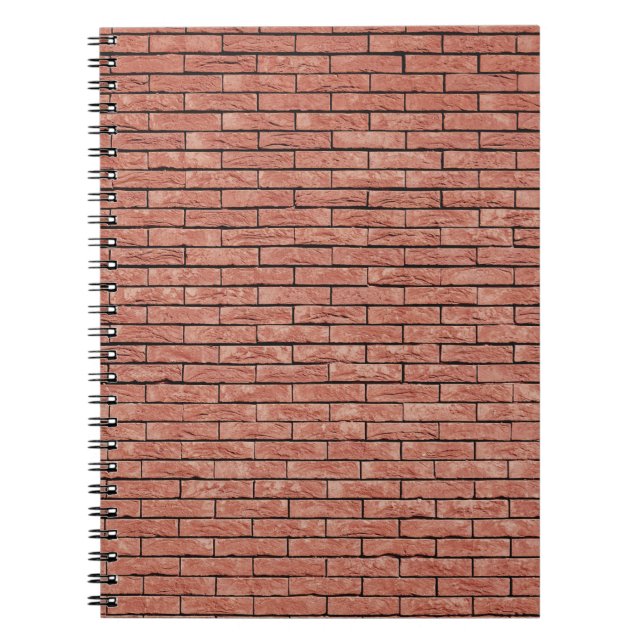 Brauner Betonziegel Notizblock (Vorderseite)