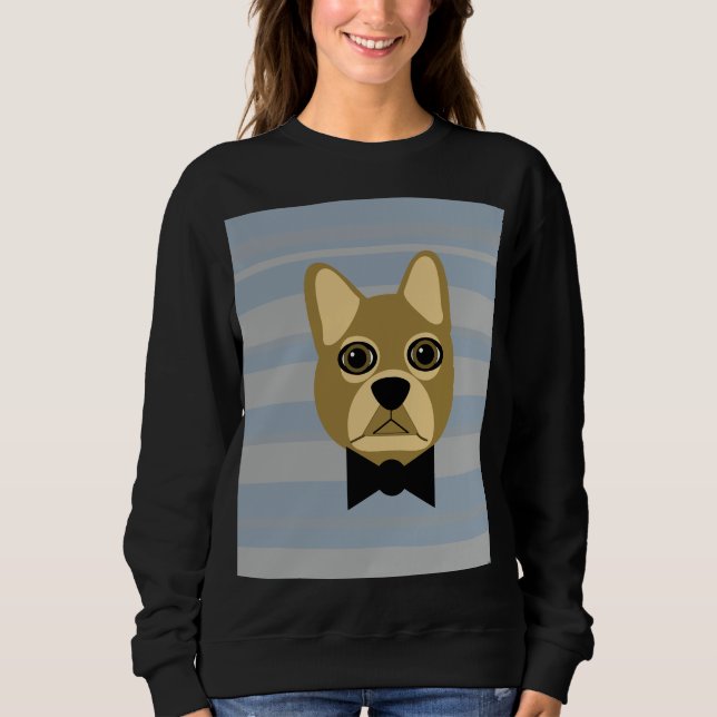 Brauner Bulldog Sweatshirt (Vorderseite)