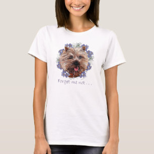 Brauner Cairn Terrier Vergissmeinnicht T-Shirt