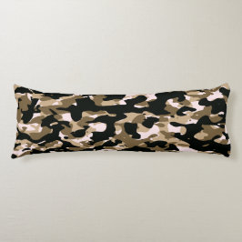 Brauner Camouflage Kissen