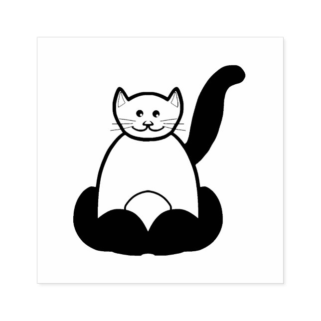 Brauner Cartoon Gummistempel (Prägung)