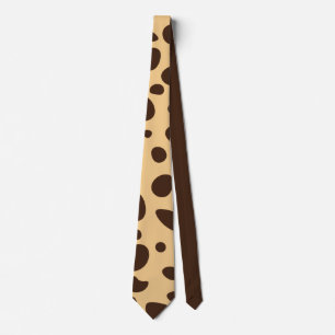 Brauner Cheetadruck Krawatte