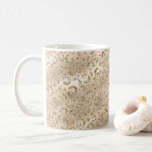 Brauner Cheetah Leopard Hautbild Tier Kaffeetasse