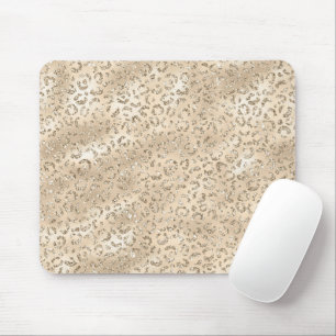 Brauner Cheetah Leopard Hautbild Tier Mousepad