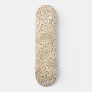 Brauner Cheetah Leopard Hautbild Tier Skateboard