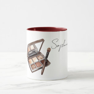 Brauner Creme Make-up Lidschatten Tasse