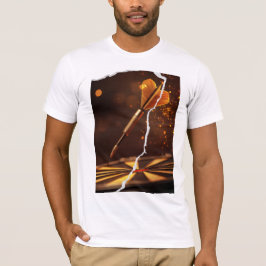 Brauner Dart-Design T-Shirt