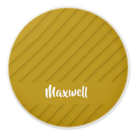 Brauner diagonaler Kunststoff-texturierter individ Keramikknauf