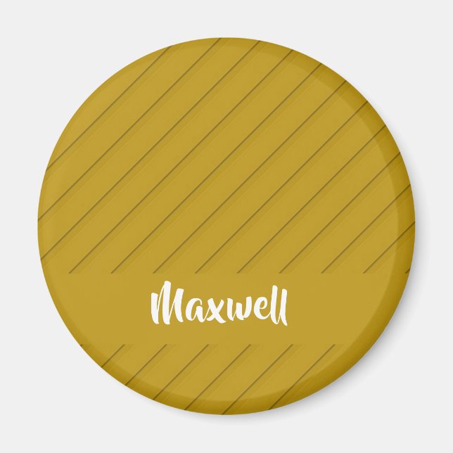 Brauner diagonaler Kunststoff-texturierter individ Magnet (Vorne)