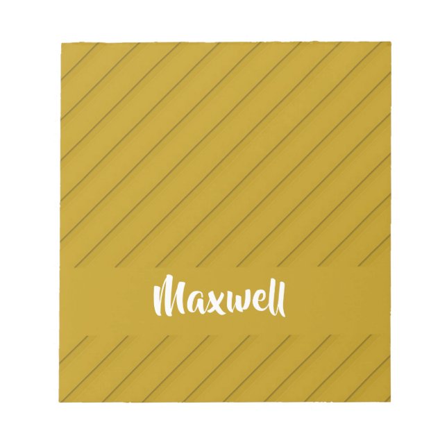 Brauner diagonaler Kunststoff-texturierter individ Notizblock (Vorderseite)