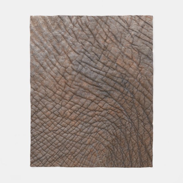 Brauner Elefant in nah-up-Fotografie Fleecedecke (Vorderseite)