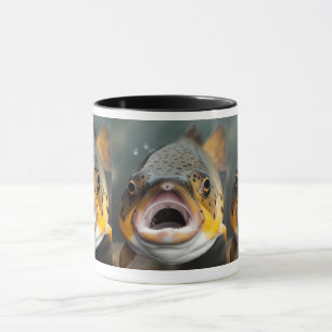 Brauner Forellenfisch Tasse