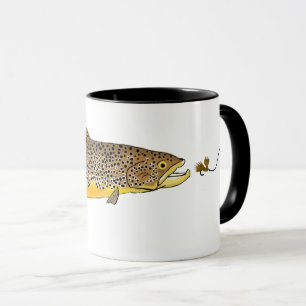 Brauner Forellenfisch Tasse