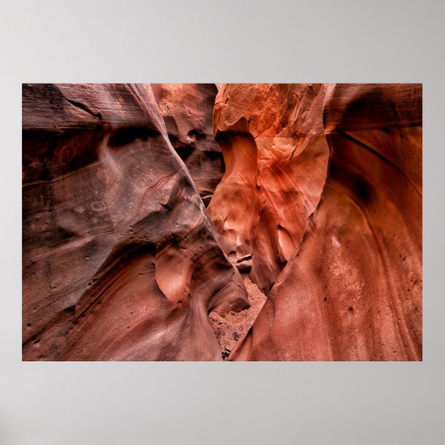 Brauner Gestein Poster (Vorne)