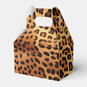 Brauner Goldener Leopard Geschenkschachtel