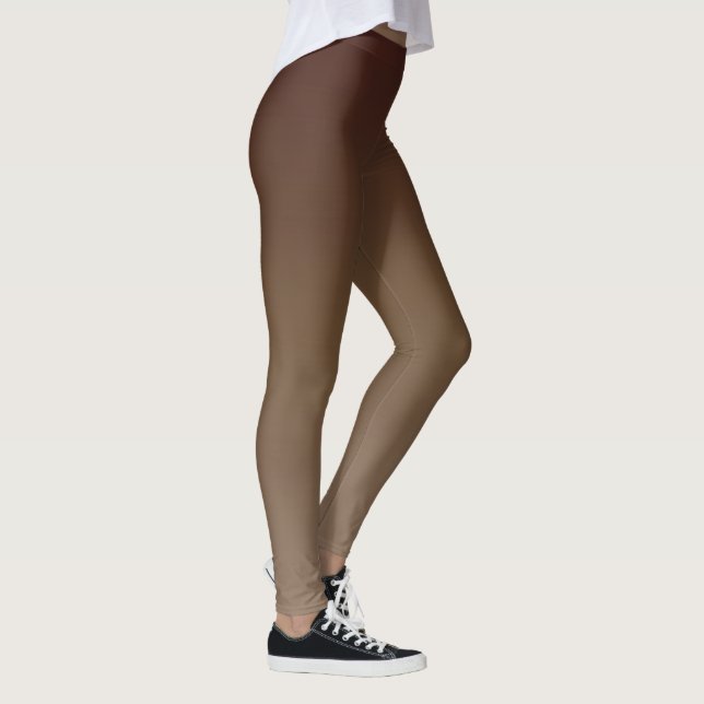 Brauner Gradient Leggings (Rechts)