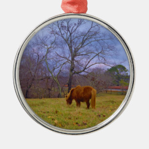 Brauner Himmel Ornament Aus Metall