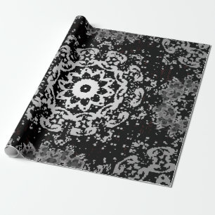 Brauner Hintergrund. Doodle-Hintergrund in Vintage Geschenkpapier