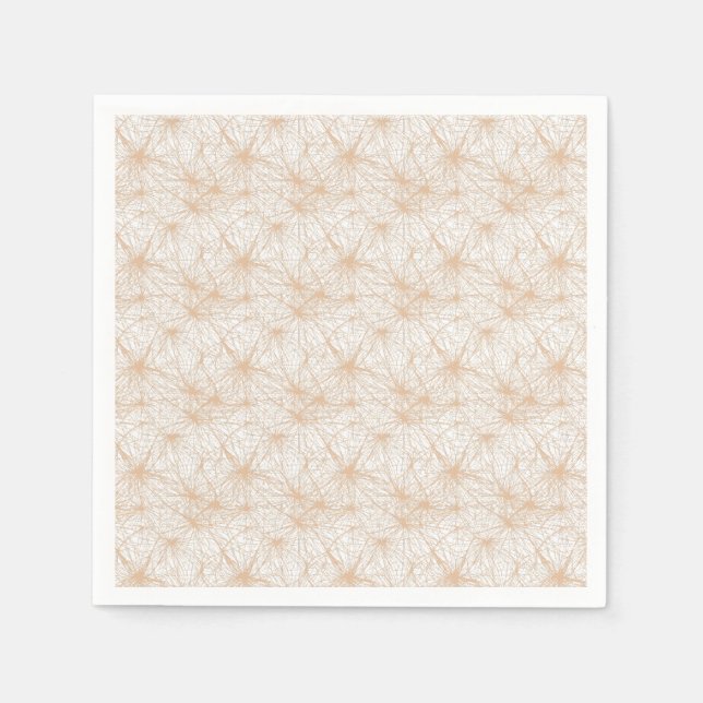 brauner Hintergrund mit Kreismuster Serviette (Vorderseite)