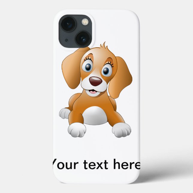 Brauner Hundeschlitz Case-Mate iPhone Hülle (Rückseite)