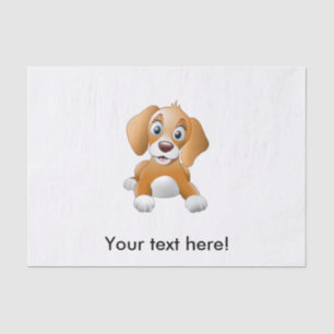 Brauner Hundeschlitz Seidenpapier