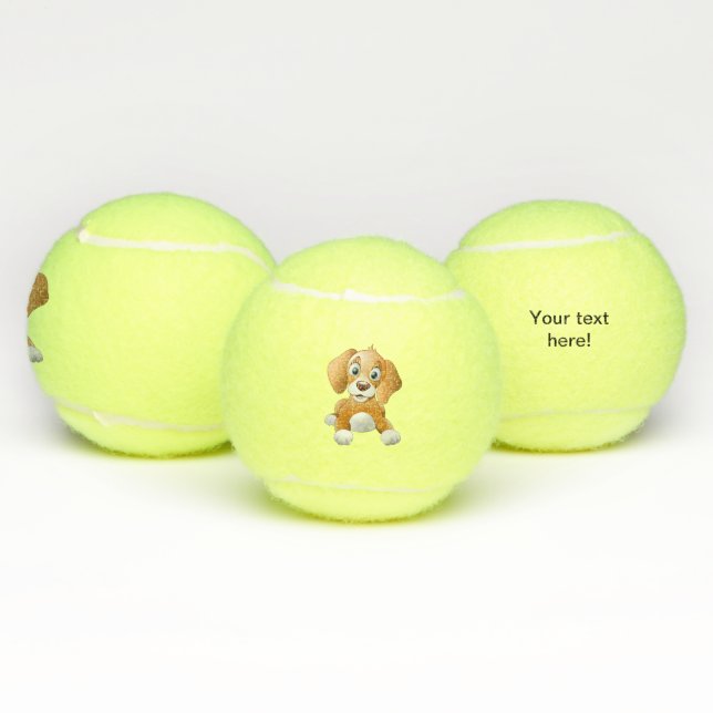 Brauner Hundeschlitz Tennisbälle (Multi)