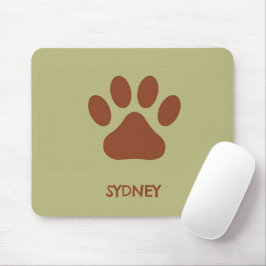 Brauner individuelle Name Mousepad