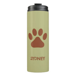 Brauner individuelle Name Thermosbecher