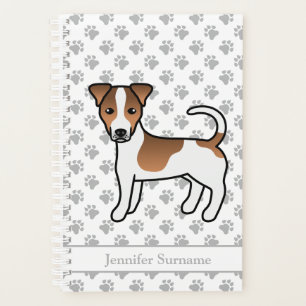 Brauner Jack-Russell-Terrier-Hund mit glattem Fell Planer
