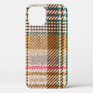 Brauner karierter Stoff, Schottische Wolle. Case-Mate iPhone Hülle